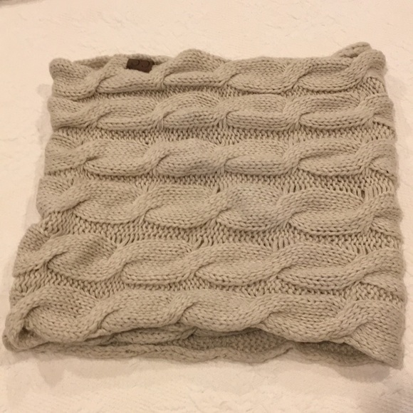 C.C Beanies infinity câble scarf tan,Icing beanie - Picture 4 of 8